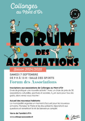 Affiche forum des associations 2024